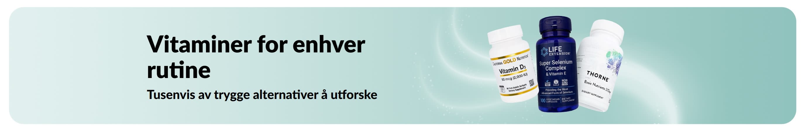 Banner som fremmer vitaminer