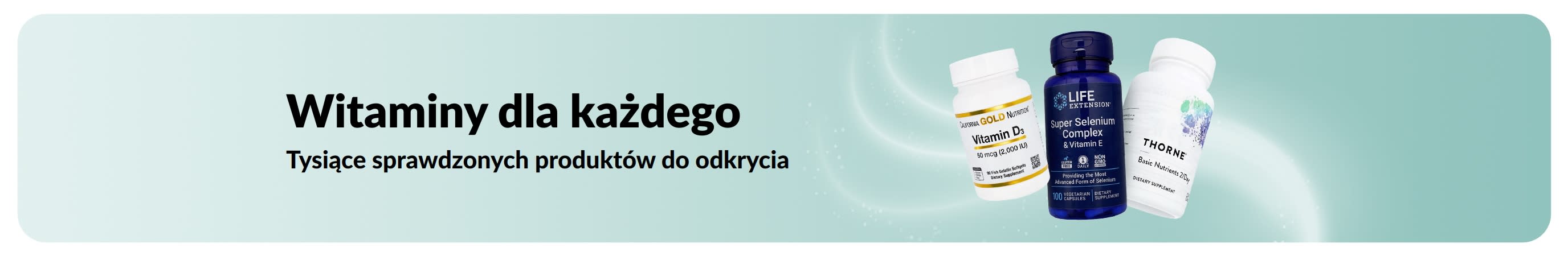Baner promujący witaminy