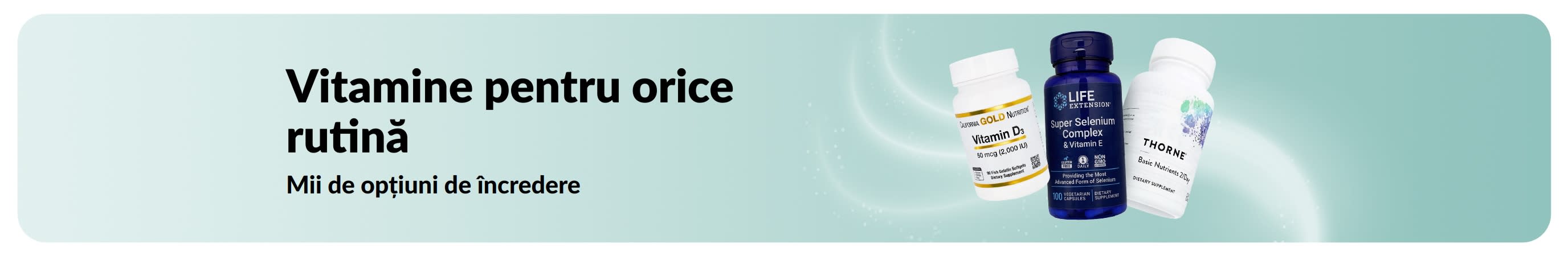 Banner ce promovează vitamine.