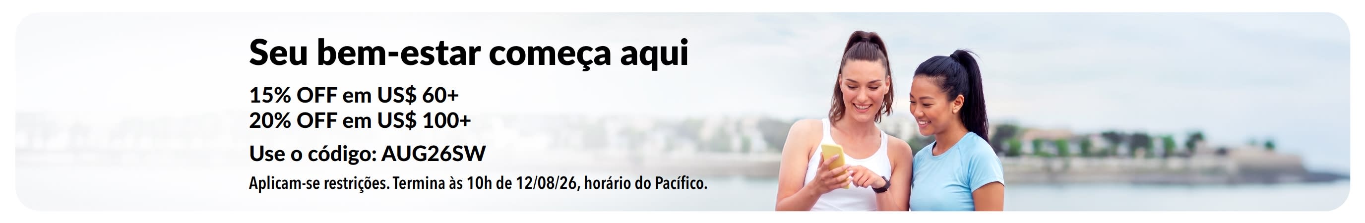Até 20% OFF em todo o site com o código AUG26SW.