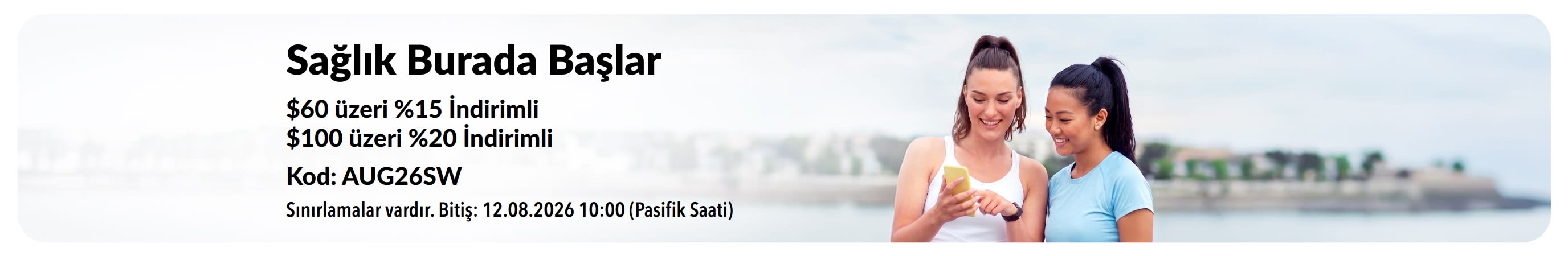 AUG26SW koduyla %20'ye varan indirim