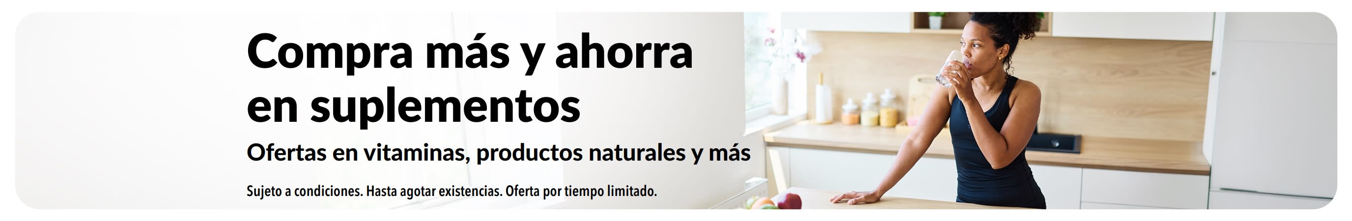 Banner promocional con grandes ofertas en suplementos