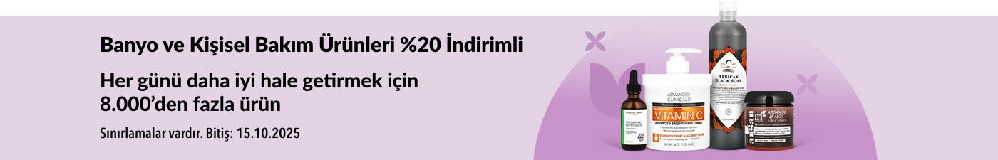 iHerb’de banyo ve kişisel bakım ürünlerinde %20 indirim fırsatı!