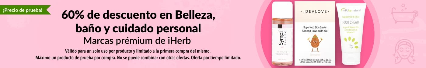 60% DE DESCUENTO EN BELLEZA, BAÑO Y CUIDADO PERSONAL