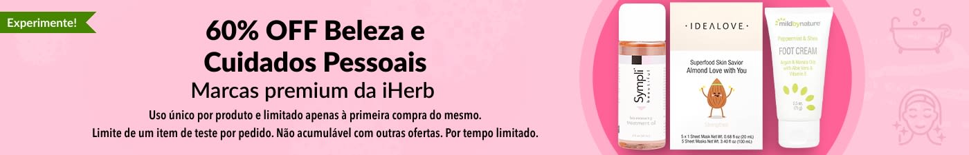 60% OFF BELEZA E CUIDADOS