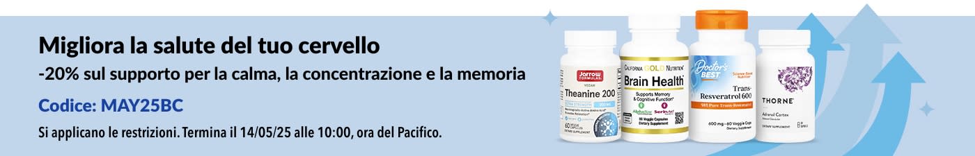-20% sulla salute del cervello
