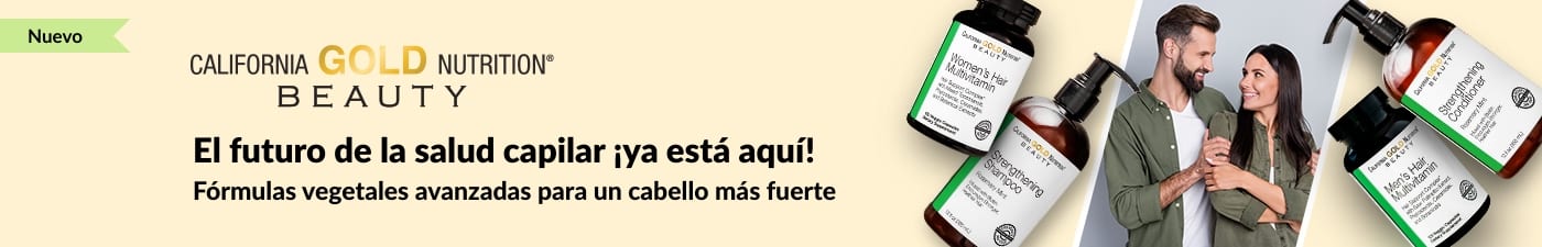 Línea de cuidado capilar de CGN Beauty: vitaminas, champú y acondicionador para un cuero cabelludo y fibra capilar saludable.