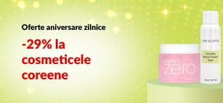 Oferte zilnice – iHerb 29 de ani. 29% reducere la cosmeticele coreene cu codul 29KBEAUTY.