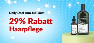 iHerb 29. Jubiläum Tagesangebot: 29% Rabatt auf Haarpflege mit dem Code 29HAIR.