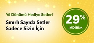 iHerb’ün 29. Yıl Dönümü afişi: Sağlık, güzellik ve mutfak ürünlerinden oluşan sınırlı sayıda hediye setleri %29 indirimle.