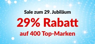iHerb-Banner zum 29-jährigen Jubiläum mit 29% Rabatt auf über 400 vertrauenswürdige iHerb-Marken mit Code 29ANNIV.