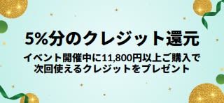 11,800円以上のご注文で、5%分のクレジット還元。今すぐ購入