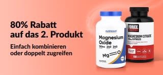 Kaufen Sie eins, erhalten Sie das zweite mit 80 % Rabatt auf Wellness-Produkte