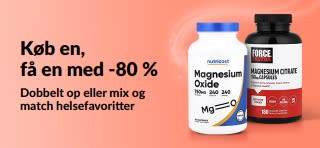 Køb én, få den anden med 80 % rabat på wellnessprodukter