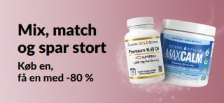 iHerb-kampagnebanner med tilbud om køb en, få en med -80 % rabat på helsefavoritter.