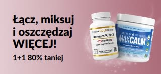 Baner promocyjny iHerb: Druga sztuka 80% TANIEJ na produkty dla zdrowia.