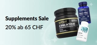 Supplements Sale: Bis zu 20% Rabatt mit Code SUPPEU.