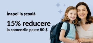 Înapoi la școală – 15% reducere la comenzile peste 80 $. Utilizați codul: BSAUG15