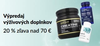 Výpredaj výživových doplnkov: Zľavy až do 20 % s kódom SUPPEU.