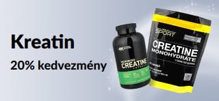 Kreatinra 20% kedvezményt hirdető banner