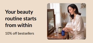 Your beauty routine starts from within. 10% off bestsellers.