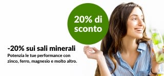 Ottieni uno sconto del 20% sui minerali: zinco, ferro, magnesio e altri con il codice EUMIN20.