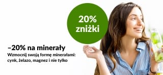 Oszczędź 20% na minerałach — cynk, żelazo, magnez i wiele innych — z kodem EUMIN20.