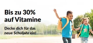 Bis zu 30 % Rabatt auf Vitamine zum Schulstart