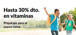Hasta 30% dto. en vitaminas para la vuelta al cole