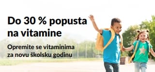Do 30 % popusta na vitamine za početak nove školske godine