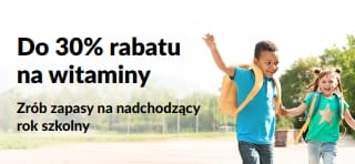Do 30% rabatu na witaminy na powrót do szkoły