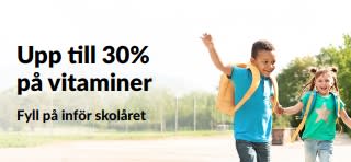 Upp till 30% på vitaminer för skolstarten
