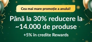 Promoție la aniversarea a 30 de ani: până la -30% + 5% în credite Rewards