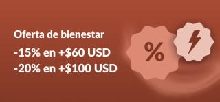 Banner de oferta de iHerb ofreciendo 15% y 20% de descuento con el código APR26SW.