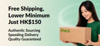 Free shipping on iHerb orders over HK$150 with fast delivery and quality guaranteed.