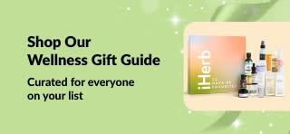 iHerb Wellness Gift Guide banner featuring curated self-care and beauty gift sets, perfect for everyone on your list.