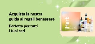 Banner della Guida ai regali benessere di iHerb con set regalo selezionati per la cura personale e la bellezza, perfetti per tutti i tuoi cari.