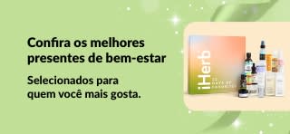 Banner do guia de presentes de bem-estar da iHerb com kits de presentes de beleza e autocuidado selecionados, perfeitos para todos da sua lista.