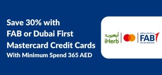 Save 30% with FAB or Dubai First Mastercard credit cards on a minimum spend of 365 AED using promo code 30FAB