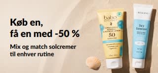 iHerb solcreme-kampagnebanner med 