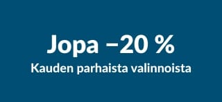 iHerb-banneri, joka tarjoaa jopa 20 % alennusta kauden suosikkibrändeistä.