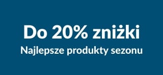 Baner iHerb oferujący do 20% zniżki na najlepsze marki sezonowe.