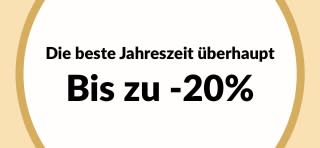 Bis zu 20% sparen Die beste Jahreszeit überhaupt
