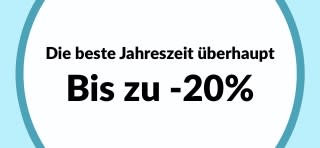 Bis zu 20% sparen Die beste Jahreszeit überhaupt