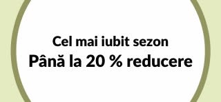 Până la 20 % reducere - Cel mai iubit sezon