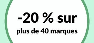 20 % de réduction sur plus de 40 marques chez iHerb.