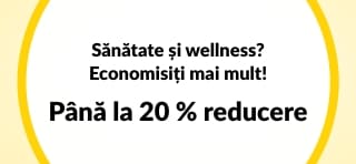 Până la 20 % reducere la produsele de wellness