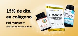 Banner de iHerb con un 15% de descuento en colágeno.