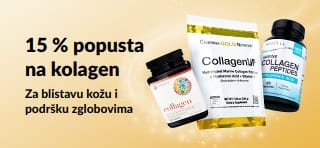 iHerb reklamni natpis za 15 % popusta na kolagen.