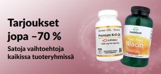 Banneri, joka lupaa tarjouksilla jopa –70 %
